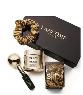 Lancome:Lancome  菁纯Soft霜x Slip套装(配面部按摩棒)