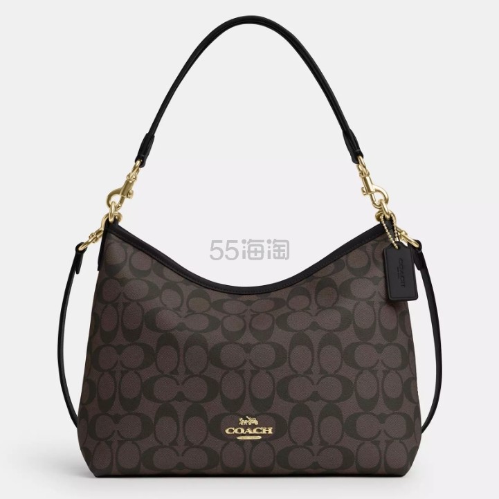 Coach Outlet CA:Coach 蔻驰 Laurel 深色老花斜挎包