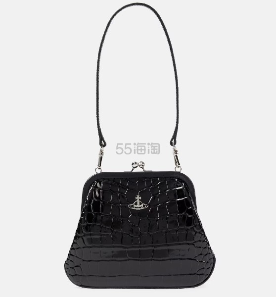 VIVIENNE WESTWOOD 西太后 Croc-effect 鳄鱼压纹托特包