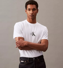 金珉奎同款！Calvin Klein Reflective Monogram Logo 圆领T恤