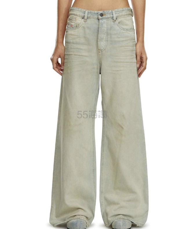 Diesel US: 赵露思同款！Diesel  复古阔腿裤