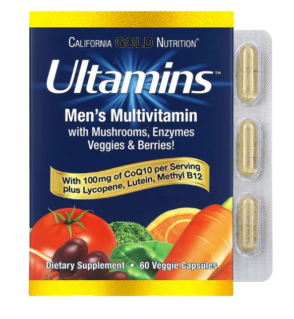 好物试用！CGN Ultamins 男性复合维生素 60 粒素食胶囊