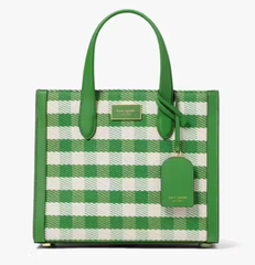 Kate spade 曼哈顿方格花呢小号手提包