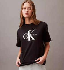 Calvin Klein Monogram Logo Boxy 圆领T恤