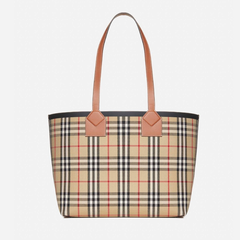 BURBERRY 巴宝莉格纹中号托特包