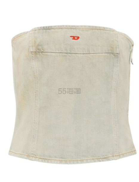 Farfetch 发发奇:赵露思同款！Diesel De-Ville 牛仔抹胸式上衣 大码来