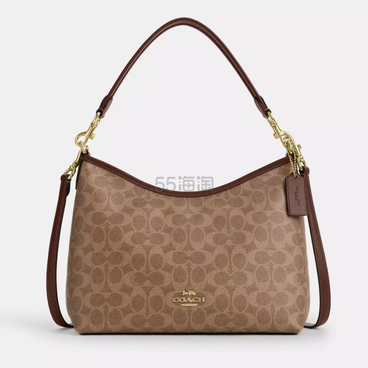 Coach 英国官网:仙品！Coach 蔻驰 Laurel 焦糖老花流浪包