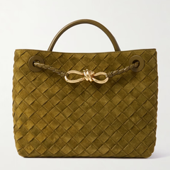 BOTTEGA VENETA Andiamo Intrecciato 绒面革小号手提包