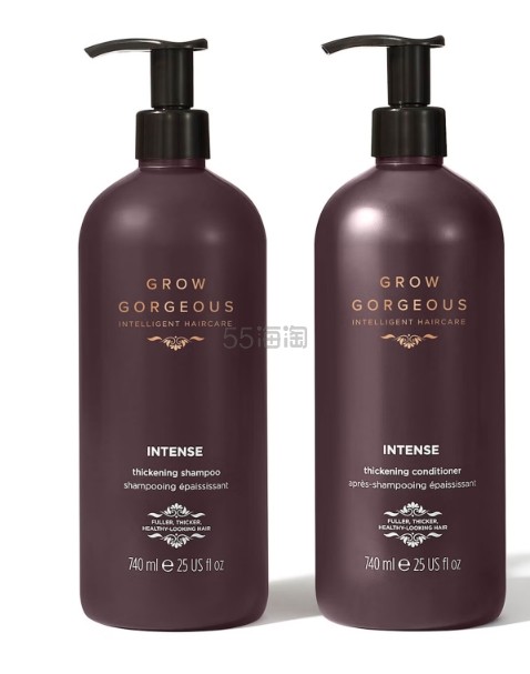 Grow Gorgeous 强效增稠洗发水和护发素两件套  2 x 740ml