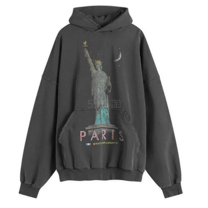 End Clothing US:Balenciaga 巴黎世家 PARIS HOODY 连帽卫衣