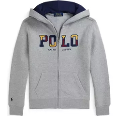 Ralph Lauren 拉夫劳伦大童款连帽拉链外套 灰色
