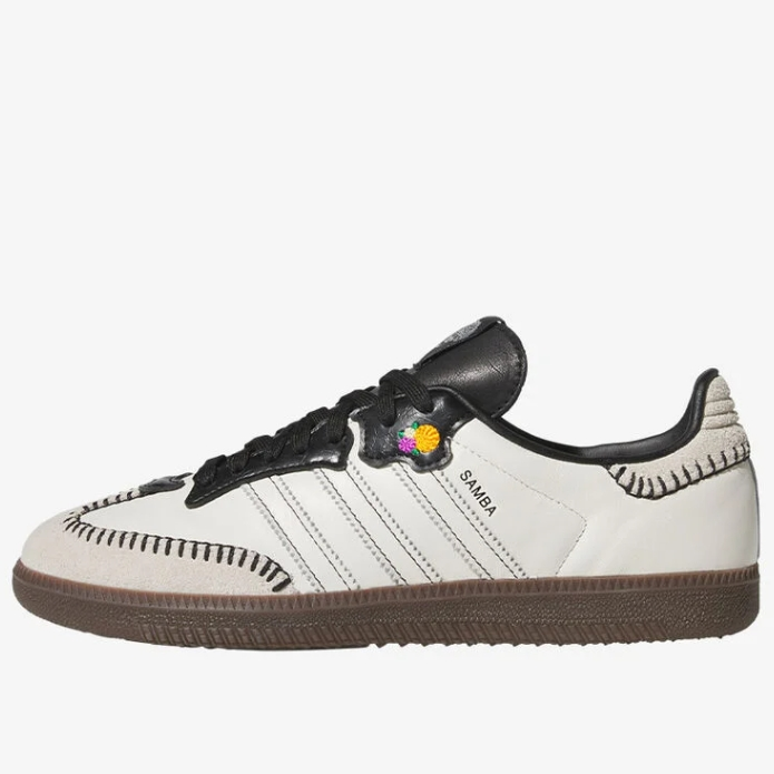 仅M10/W11！Adidas 阿迪达斯 Samba OG 24亡灵节款 白色