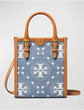 Neiman Marcus:Tory Burch T Monogram 迷你牛仔托特包