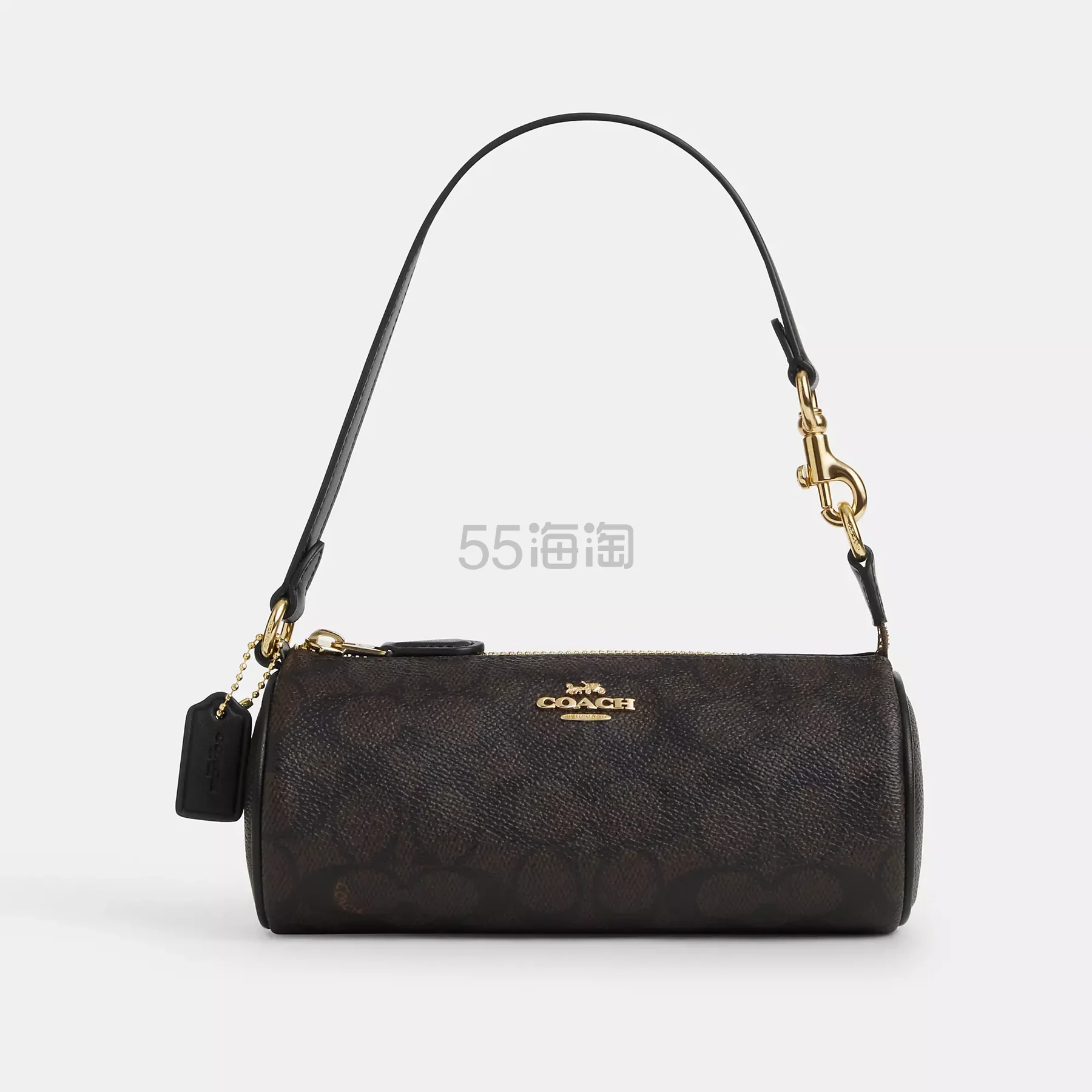 Shop Simon:Coach 蔻驰 nolita barrel 老花笔筒包