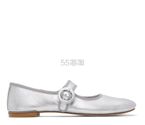 SSENSE:Repetto 银色芭蕾舞鞋