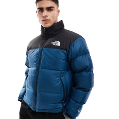 The North Face 北面 1996 Retro Nuptse 蓝黑色羽绒服