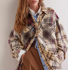 Free People We The Free Patched Up Plaid 衬衫