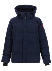 Canada Goose 蓝色徽标派克大衣