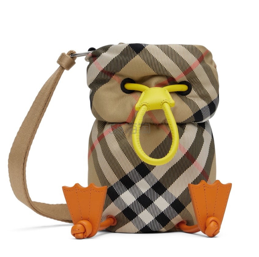 SSENSE:Burberry  Kids Beige Duck 小鸭子包包