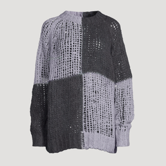 ACNE STUDIOS Open-Weave 镂空拼色毛衣