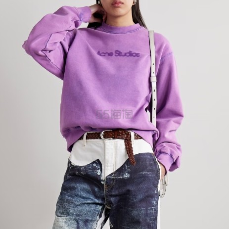 ACNE STUDIOS 紫色徽标LOGO卫衣
