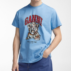 Ganni Tiger cub 印花T恤