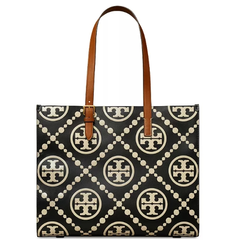 Tory Burch 汤丽柏琦 T Monogram 撞色压花托特包