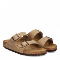 BIRKENSTOCK 勃肯 Arizona 烟草棕平底鞋