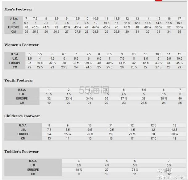 Columbia哥伦比亚尺码对照表，亚马逊海淘如何正确选择哥伦比亚Columbia尺码