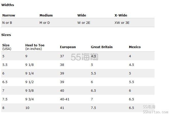 Hush Puppies暇步士|尺码对照表|男士|女士|儿童|尺码对照表，心爱鞋子淘回家