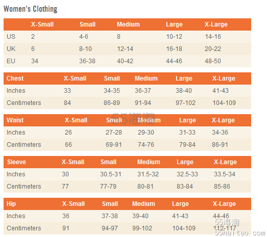 【海淘天木兰尺码对照表】海淘Timberland 天木兰鞋子尺码对照表 服装鞋帽腰带手套尺码对表