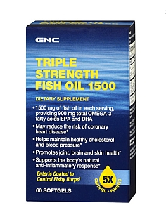 GNC Triple Strength Fish Oil 1500 60 sof ...
