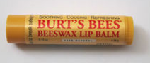 Burt’s Bees beeswax lip balm唇膏