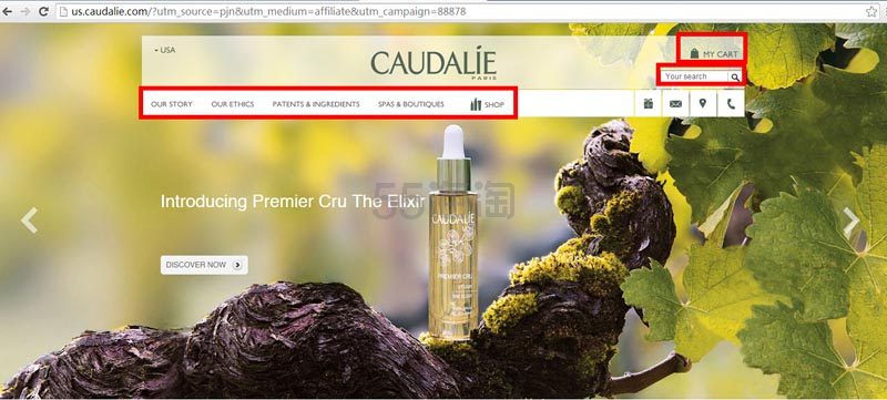 Caudalie海淘攻略/ Caudalie USA(欧缇丽)下单流程展示