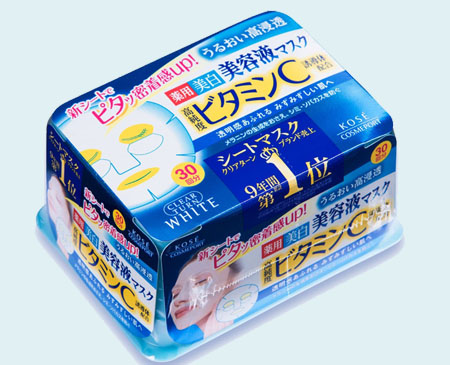 日本kose玻尿酸美白保水面膜贴