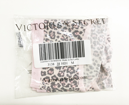 Victoria's Secret粉色豹纹内裤（M码） ...
