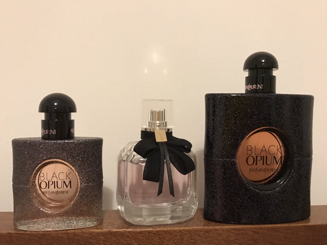ysl 经典香水 ysl black opium 瓶身看
