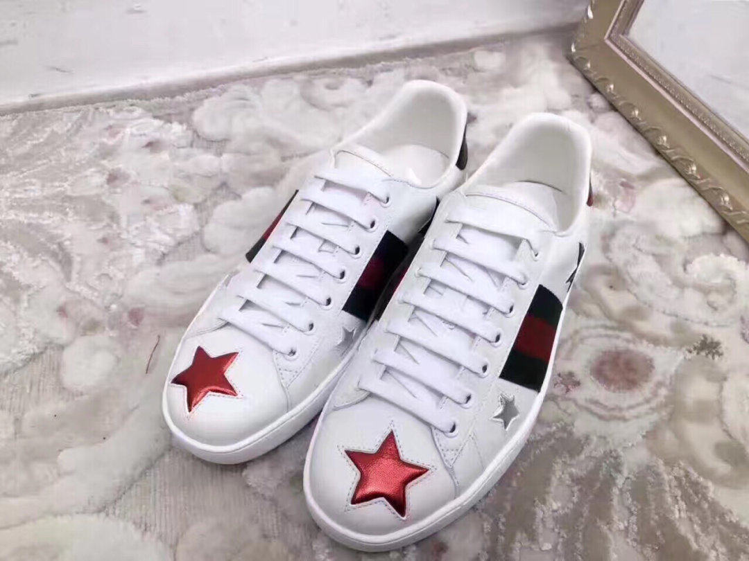 gucci 古驰 小白鞋 星星鞋,海淘攻略-55海淘社区