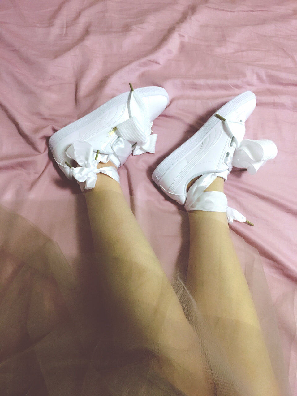 PUMA Suede Heart 漆皮纯白🎀 本来不喜欢漆