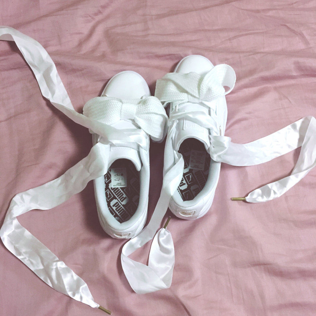PUMA Suede Heart 漆皮纯白🎀 本来不喜欢漆