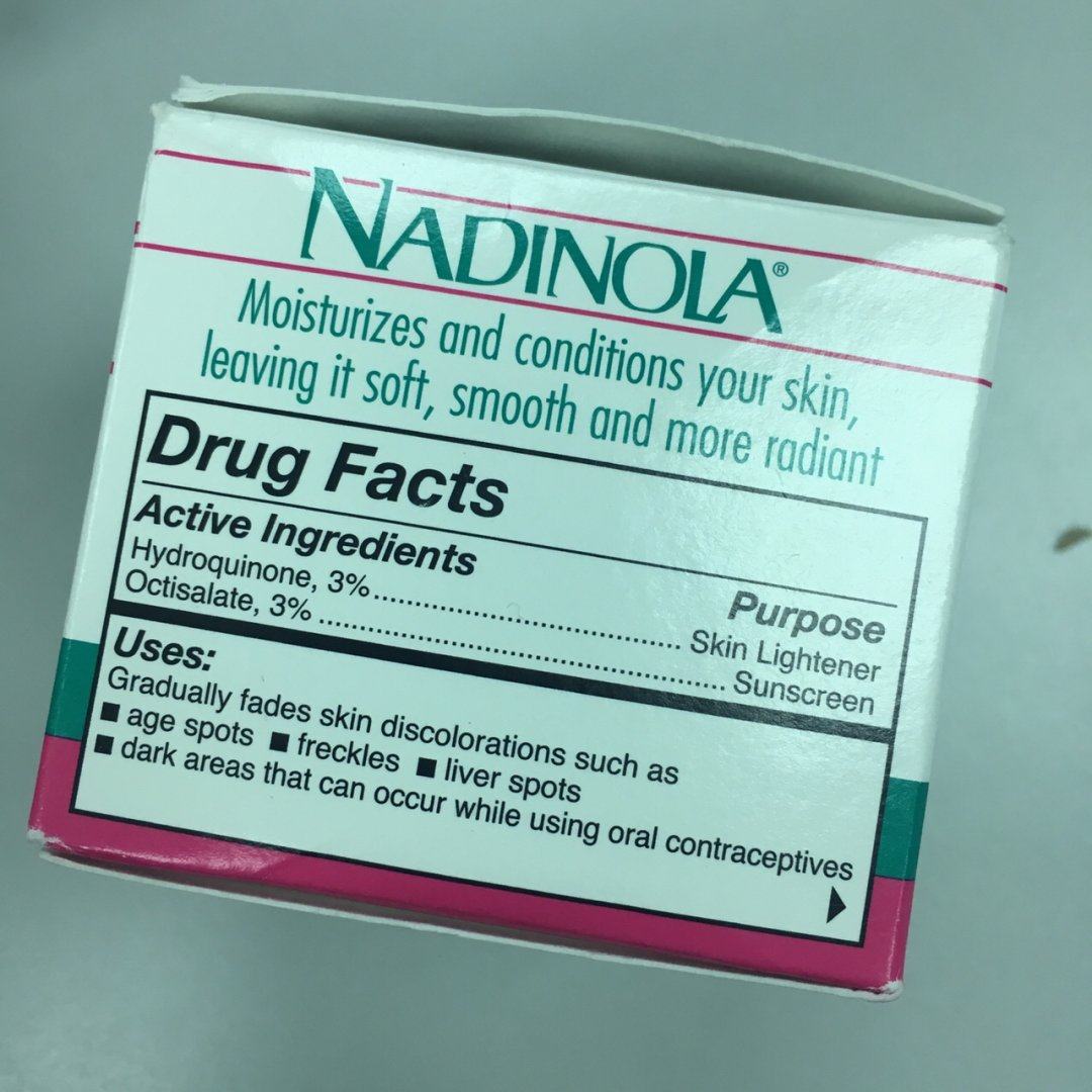 猛 Nadinola 蒂娜 祛霜 3%氢醌 众所周知，对苯二