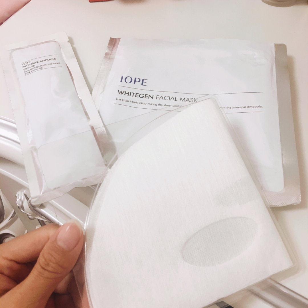 第一次看见这种面膜，精华和面膜纸分开的这种，打开就是让人那种