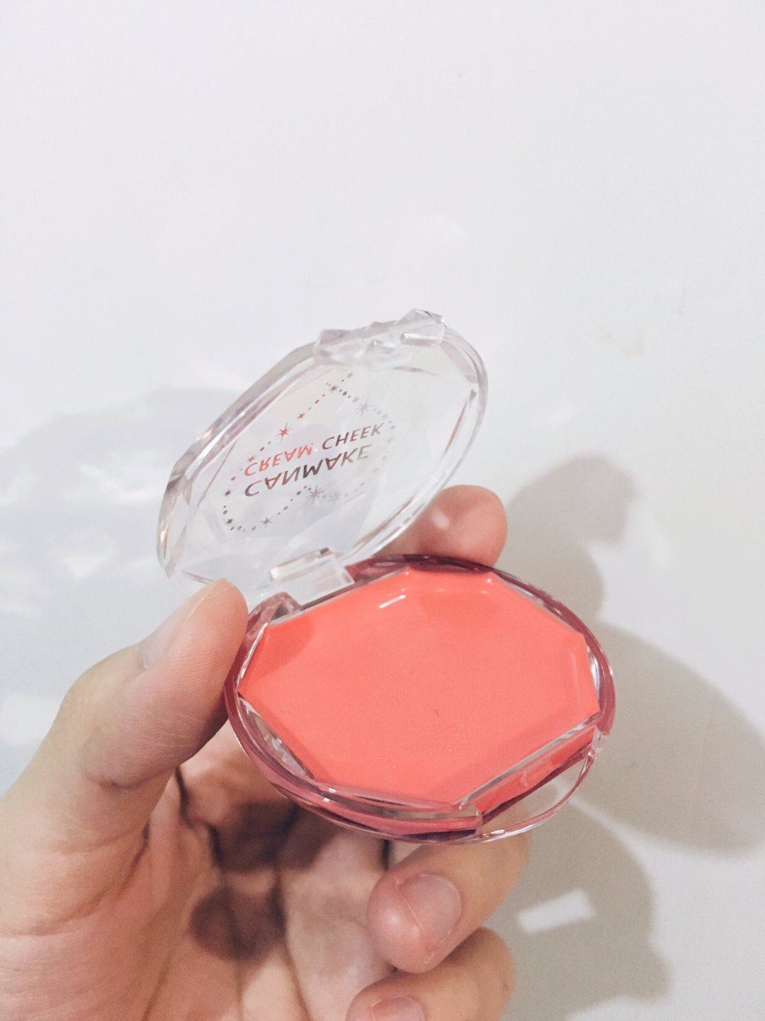 canmake水润膏状腮红cl05号粉橙色