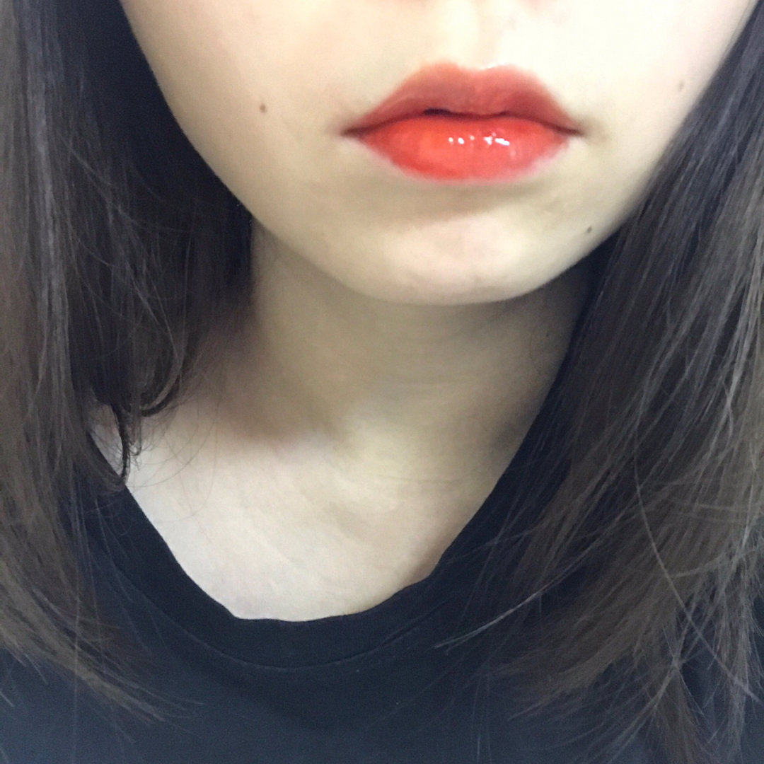 armani阿玛尼黑管唇釉300超显白的试色