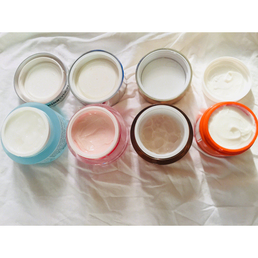 【四款面霜使用分享】
 肤质：夏混油冬混干 无痘 有闭口 按