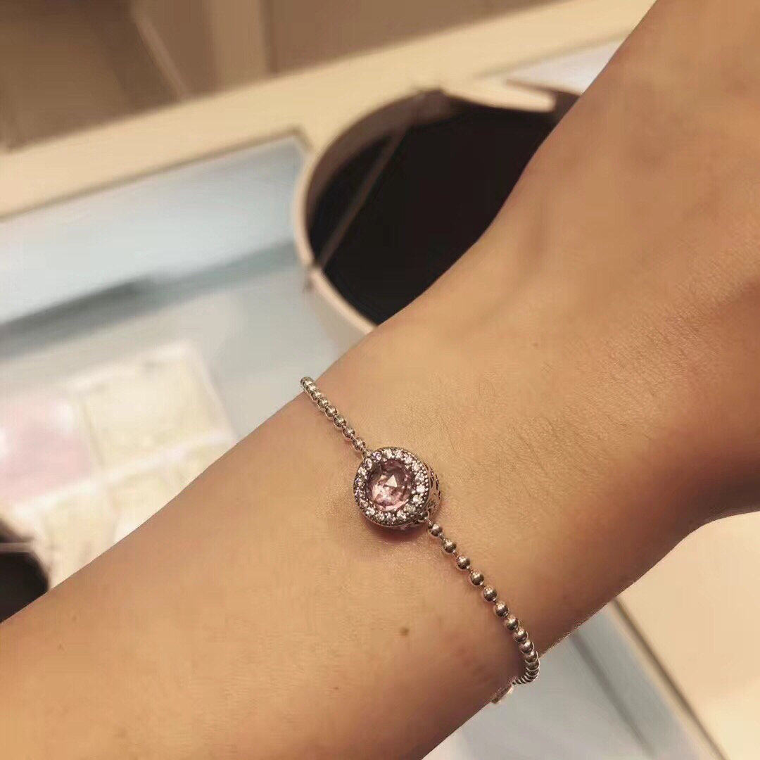 潘多拉 海洋之心猫眼石串珠 天蓝色   潘多拉 晶莹雪花吊坠