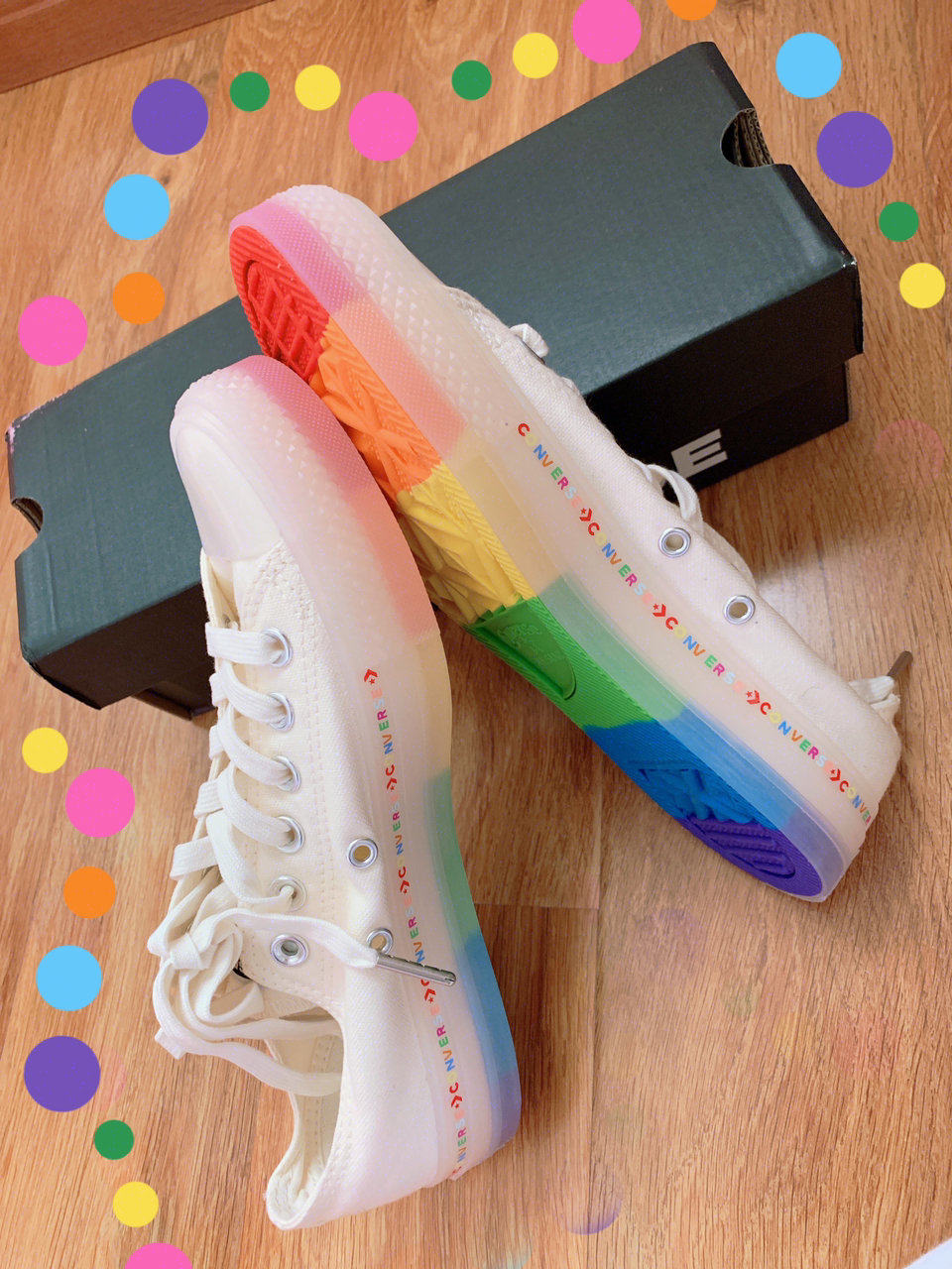 96匡威彩虹果冻鞋99 | 看到就有好心情7815   匡威 converse