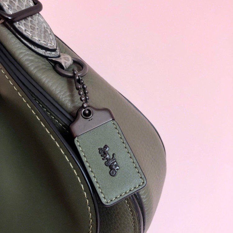 coach1941系列saddle牛皮革单肩斜挎马鞍包去年购于卡马里奥胖妮ho