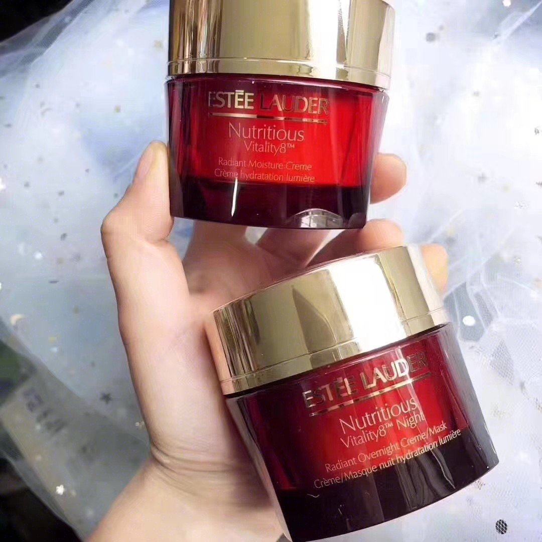 Estee Lauder雅诗兰黛红石榴早晚霜套装紅石榴亮肌抗