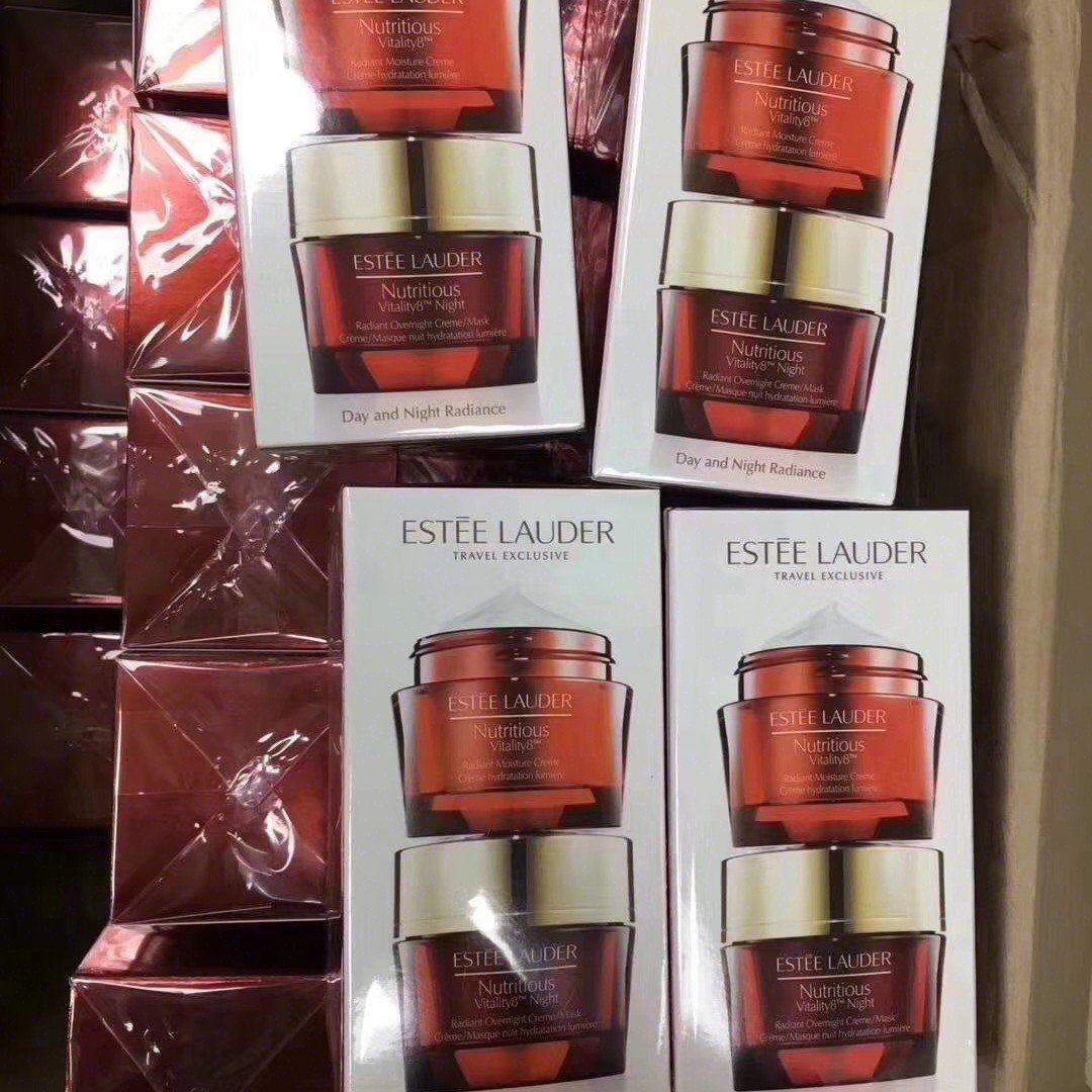 Estee Lauder雅诗兰黛红石榴早晚霜套装紅石榴亮肌抗